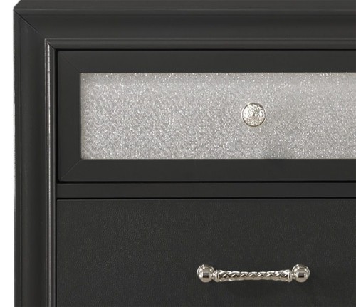 Lila - Dresser And Mirror - Black