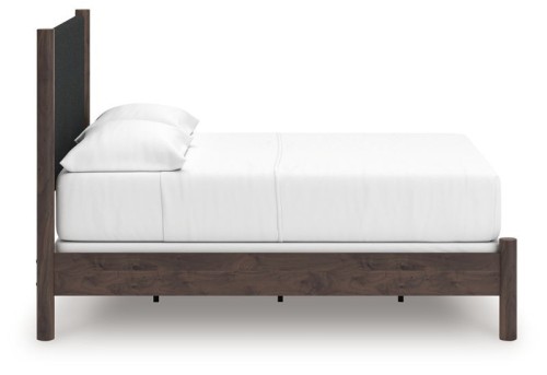 Pamytta - Brown - King Upholstered Panel Bed