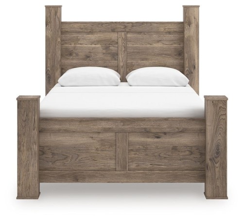 Rusticott - Brown - Queen Poster Bed