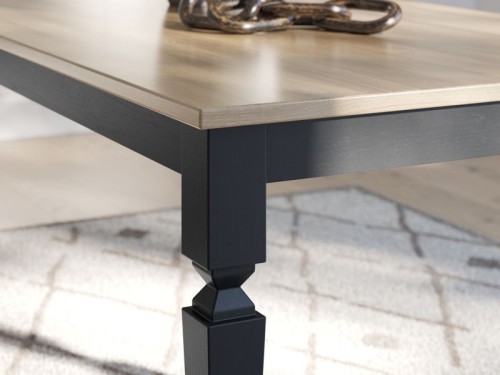 Brenkerton - Grayish Brown / Black - Rectangular Dining Room Table