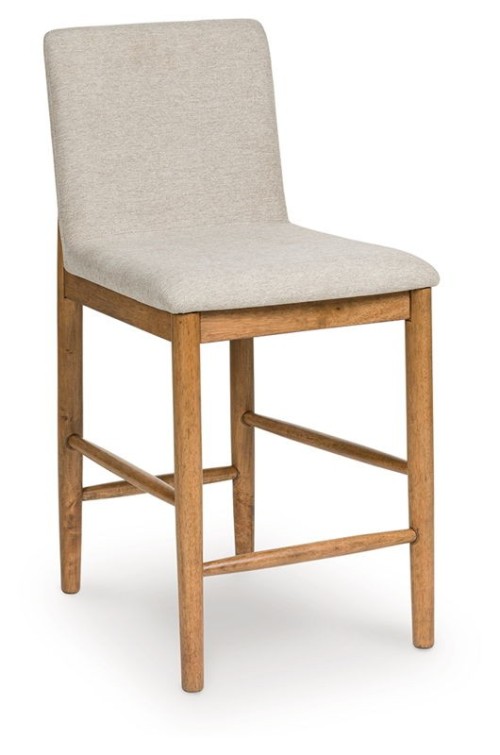 Isanti - Light Brown - Upholstered Barstool (Set of 2)