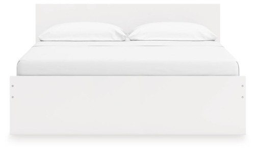 Onita - White - King Panel Platform Bed With Storage