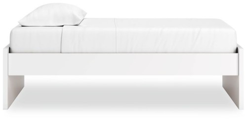 Onita - White - Full Platform Bed With 1 Side Storage