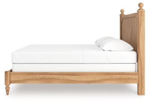 Aleaport - Warm Brown - King Panel Bed
