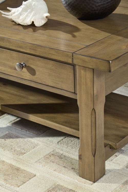 Vandenmore - Medium Brown - Rectangular End Table