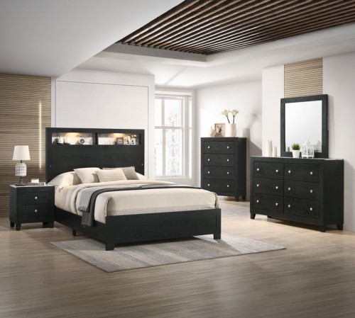 Cadence - King 4 Piece Bedroom Set - Black