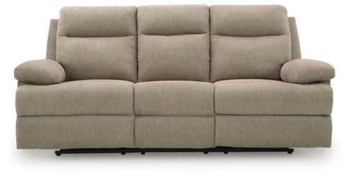 Side-Swipe - Charcoal - Reclining Sofa With Drop Down Table