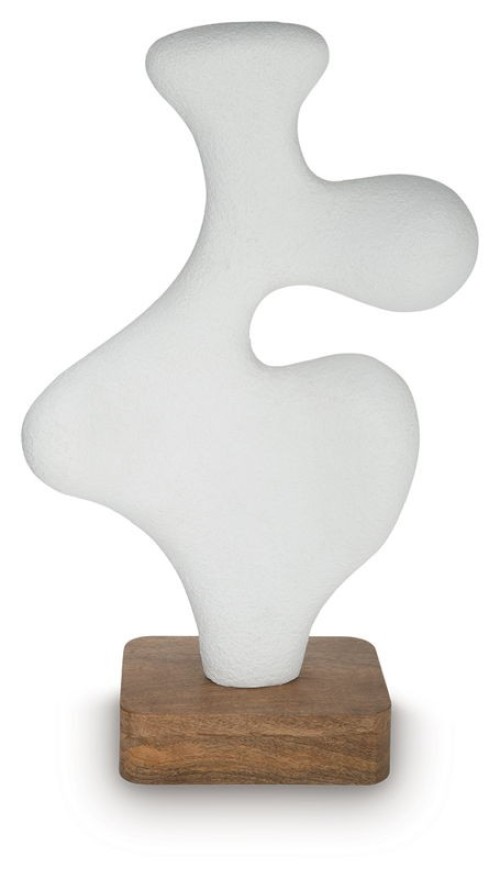 Lavarsen - White / Brown - Sculpture - 25.75"