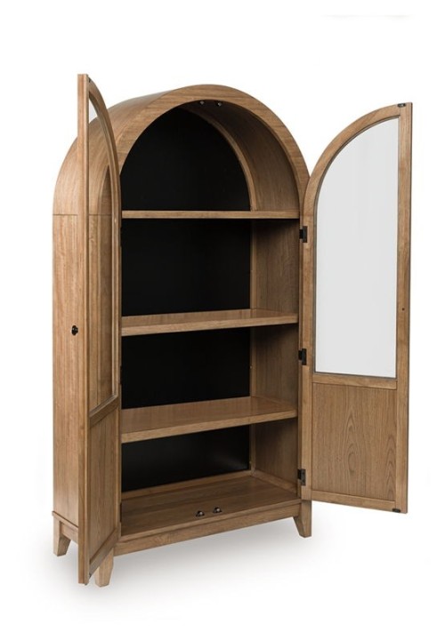 Dagandale - Natural / Black - Accent Cabinet
