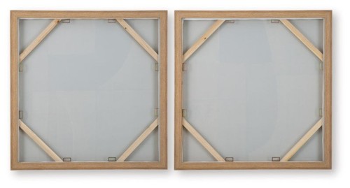 Bexlen - Tan / Taupe / Black - Wall Art Set (Set of 2)