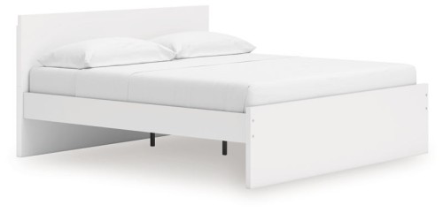 Onita - White - King Panel Platform Bed With Storage