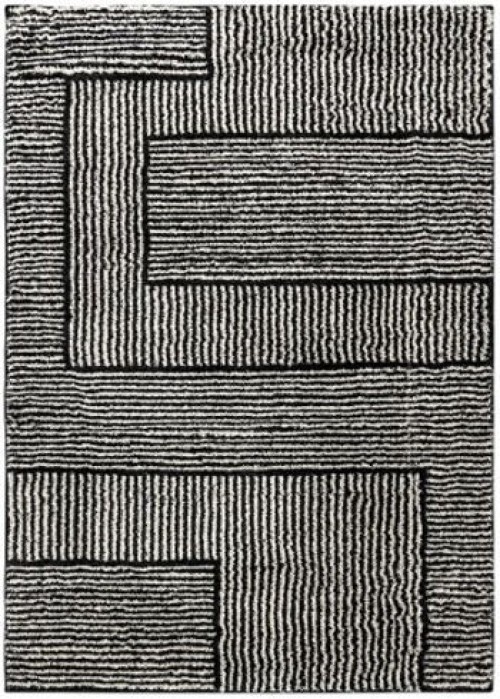 Kurtmen - Black / Ivory - Large Rug