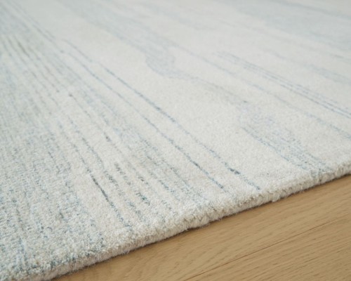 Genemost - Ivory / Blue - Medium Rug