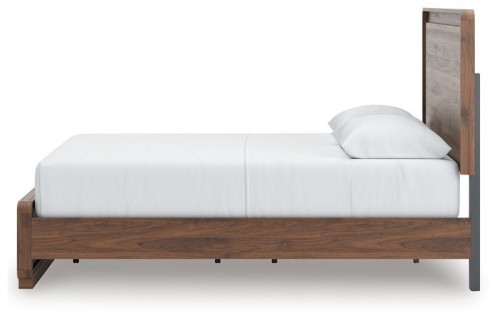 Fortlorn - California King Panel Bed - Walnut Brown