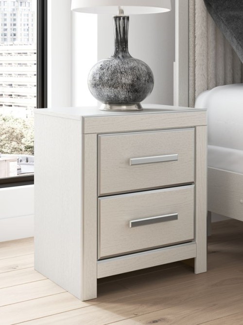 Zuraleus - White - Two Drawer Night Stand