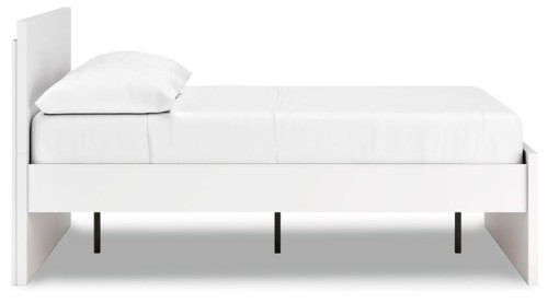 Onita - White - Queen Panel Platform Bed With 2 Side Storage