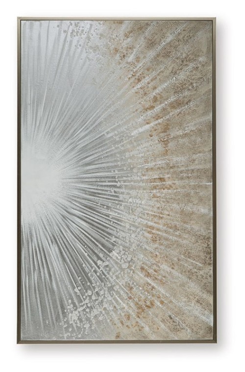 Waldard - Gray / Taupe / White - Wall Art