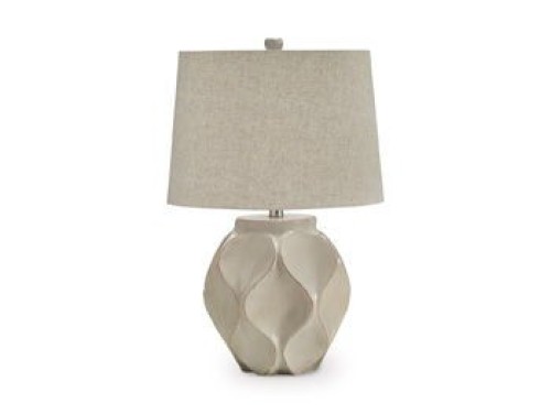 Edselham - Distressed Cream - Paper Table Lamp