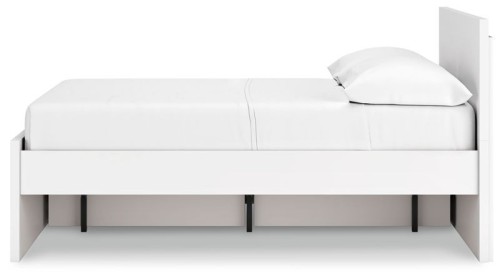 Onita - White - Queen Panel Platform Bed With 2 Side Storage