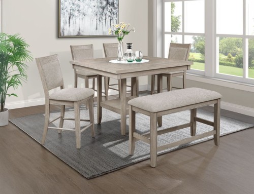 Fulton - 5 Piece Dining Room Set - Chalk White