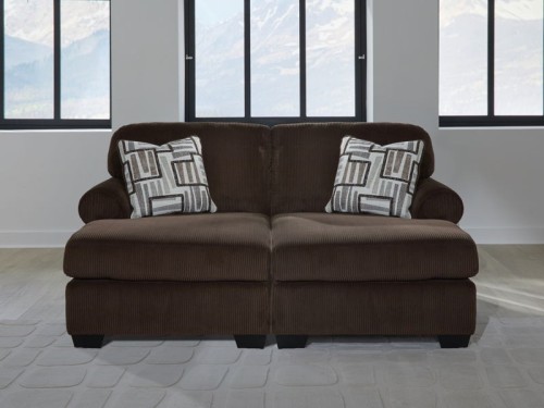 Kimlee - Chocolate - 3-Piece Sectional With LAF Chaise And RAF Sofa