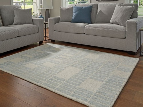 Dylanton - Ivory / Blue - Medium Rug