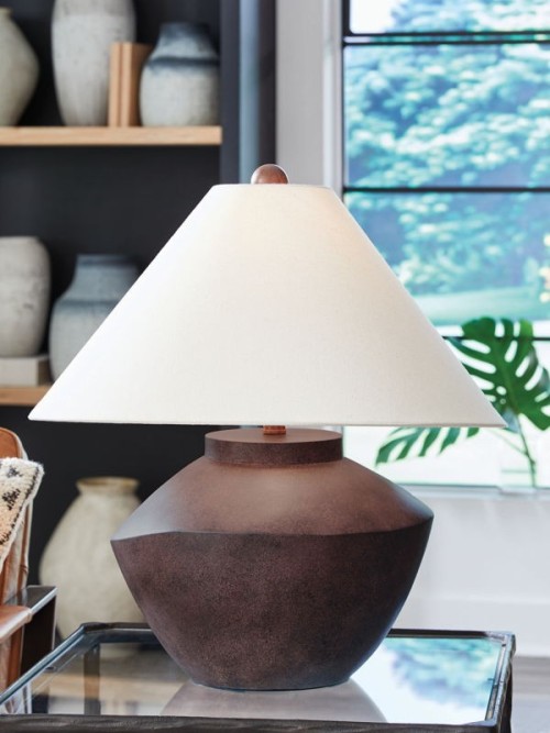 Honsworth - Antique Brown - Poly Table Lamp