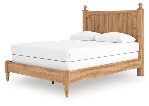 Aleaport - Warm Brown - King Panel Bed