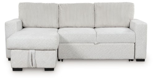 Wohlen - Alloy - 2-Piece Sectional With Pop Up Sleeper And LAF Corner Chaise