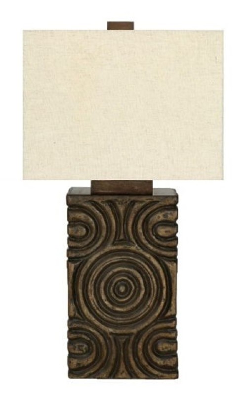 Heathbury - Antique Brown - Paper Table Lamp