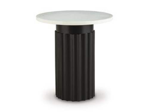 Wainstone - Black / White - Accent Table