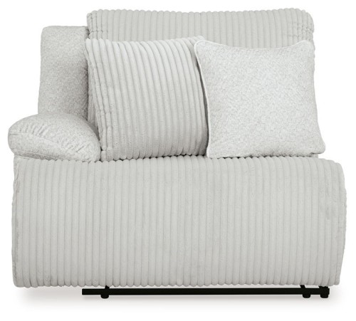 Top Tier - Alloy - 3-Piece Sectional Reclining Chofa With Raf Press Back Chaise