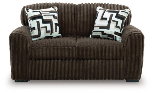 Midnight-Madness - Chocolate - Loveseat