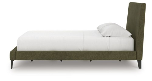 Chirason - Sage Green - California King Upholstered Bed With Roll Slats