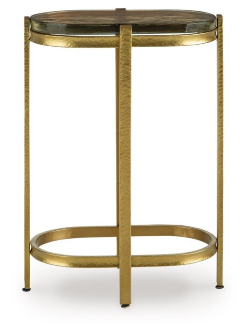 Porterville - Gold Finish - Accent Table