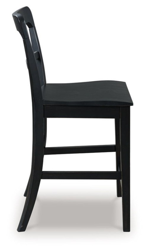 Greddinton - Black - Barstool (Set of 2)