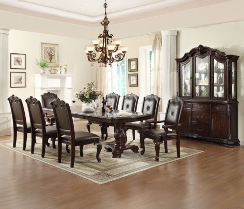 Kiera - 9 Piece Dining Room Set - Cherry