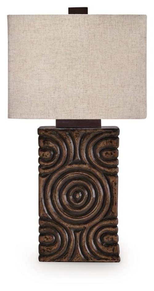 Heathbury - Antique Brown - Paper Table Lamp