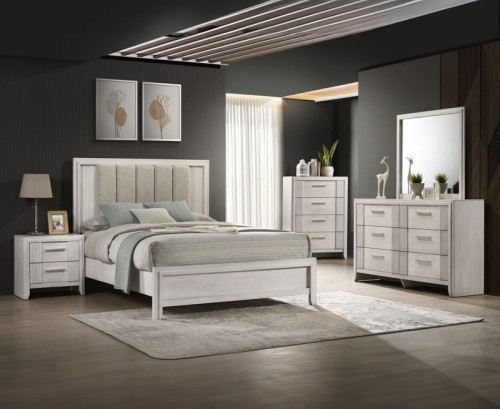 Carlton - Night Stand - White Mist