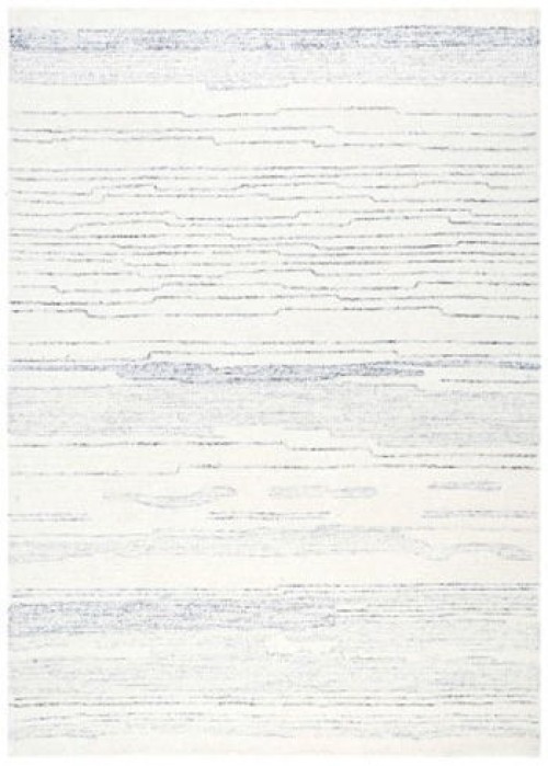Genemost - Ivory / Blue - Medium Rug