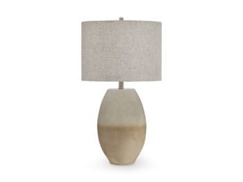 Linas - Cream / Beige - Metal Table Lamp