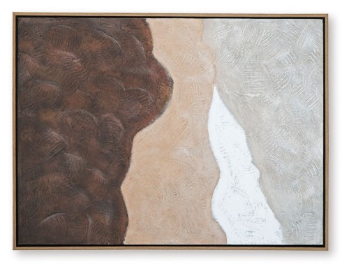 Fanthorne - Tan / Brown / White - Wall Art