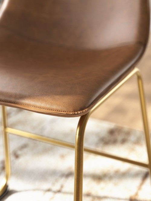 Ciabori - Toast / Gold - Dining Upholstered Side Chair (Set of 2)