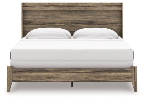 Elbrim - Brown - Queen Panel Bed