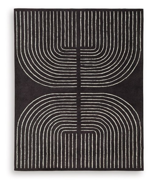 Eldonmore - Black / Ivory - Large Rug