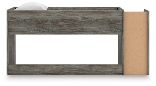 Frandern - Gray - Twin Loft Bed With Drawer Storage