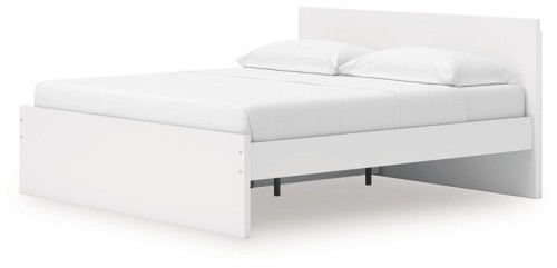 Onita - White - King Panel Platform Bed With Storage