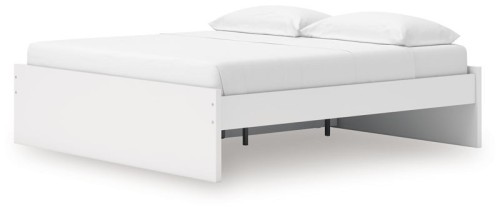 Onita - White - King Platform Bed With 2 Side Storage