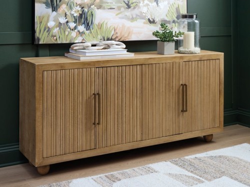 Niam - Light Antique Beige - Accent Cabinet