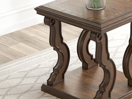 Maylee - Dark Brown - Rectangular Cocktail Table